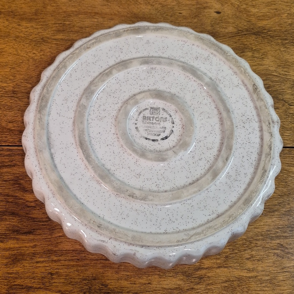 BILTONS Vintage 1970s Ironstone 'Celtic Rose' Pattern Quiche/Pie Baker Dish - Picture 7 of 13